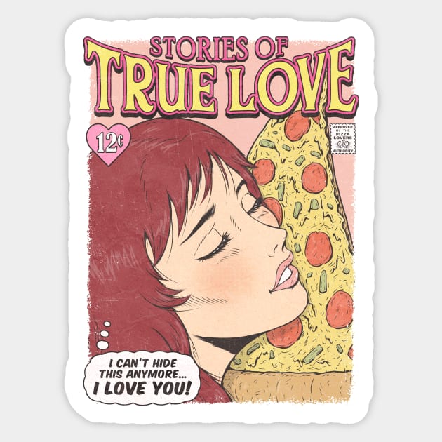 PIZZA LOVE - FEMALE Sticker by Firebrander